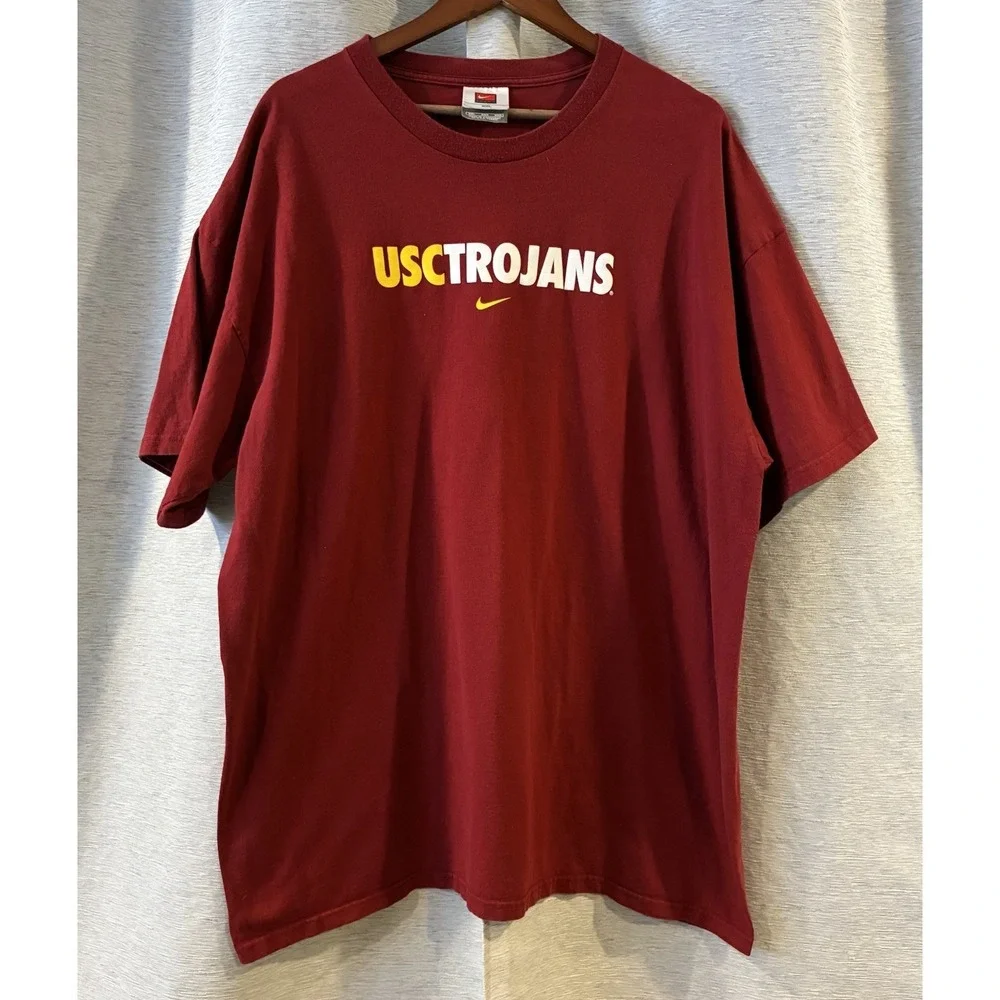 Nike USC Trojans cardinal cotton t-shirt‎ Size XXL